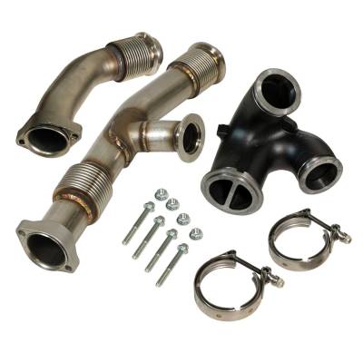 BD Diesel - BD Diesel 1043917 Up-Pipe Kit w/EGR Connector for 03-04 Ford 6.0L Powerstroke