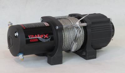 TrailFX - TrailFX W45B ATV/UTV Winch 4500LB Electric 13/64"x40' Steel Cable w/Remote