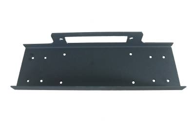 TrailFX - TrailFx WA017 Winch Mount Fixed Flat for 12000LB Black Powder Coat