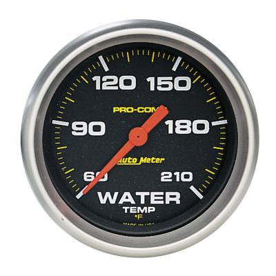 AutoMeter - AutoMeter 5469 Pro-Comp Electic Water Temp Gauge 60-210 °F 2-5/8"