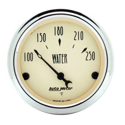 AutoMeter - AutoMeter 1837 Air-Core Antique Beige Water Temperature Gauge 2-1/16" 100-250°F