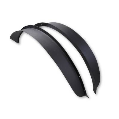 TrailFX - TrailFX BR013T Matte Black Flat Fender Flares 4.5" Tire Coverage Bolt-On Pair