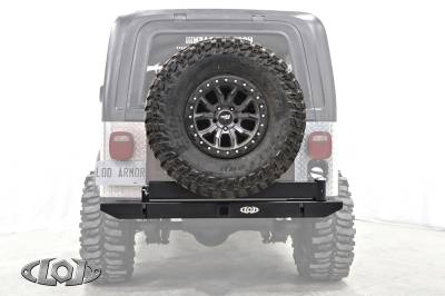LoD Offroad - LoD Offroad JBC7621 CJ Dest Xped Rear Bumper w/Tire Carrier