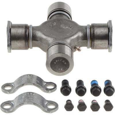 Spicer - Spicer 5-677X Universal Joint Greaseable Spicer 1760 Series Half Round