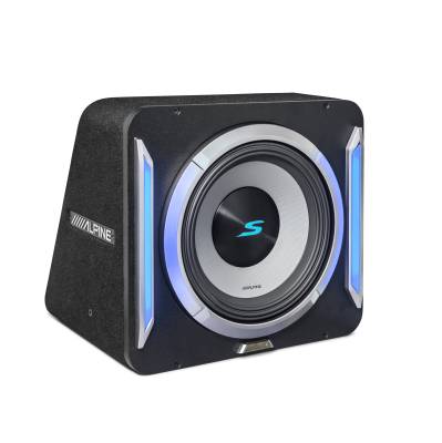 Alpine - Alpine S2-SB12 12" PrismaLink S-Series Preloaded Subwoofer Wedge Enclosure