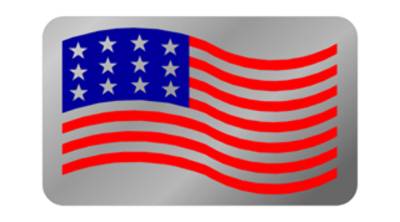 Eurosport Daytona - Eurosport Daytona 4105 Stainless Exhaust Enhancer C5 Corvette American Flag