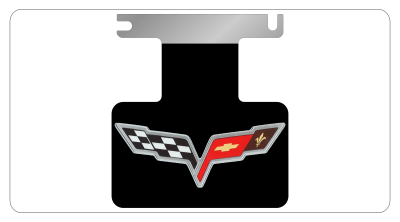 Eurosport Daytona - Eurosport Daytona 4209BLO Stainless Exhaust Enhancer C6 Corvette Flag Logo