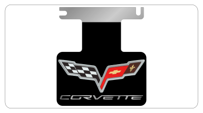 Eurosport Daytona - Eurosport Daytona 4209BLW Stainless Exhaust Enhancer C6 Corvette Flag Logo