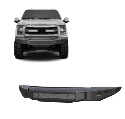 Black Horse Off Road - Black Horse AFB-F116-BU Armour-II Front Bumper Only for 15-17 Ford F150