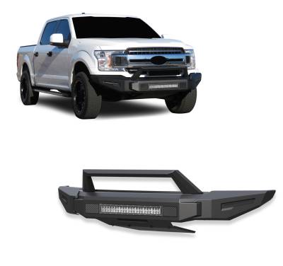 Black Horse Off Road - Black Horse AFB-F119-K1 Armour Front Bumper for 18-20 Ford F150