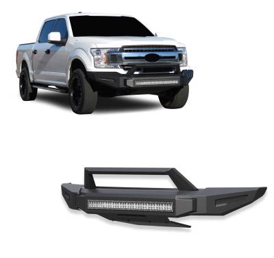 Black Horse Off Road - Black Horse AFB-F119-K2 Armour Front Bumper for 18-20 Ford F150