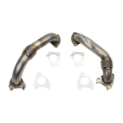 Wehrli Custom Fabrication - Wehrli WCF100590 Up Pipe Kit w/Gaskets Single Turbo 2" for 01-04 LB7 Duramax