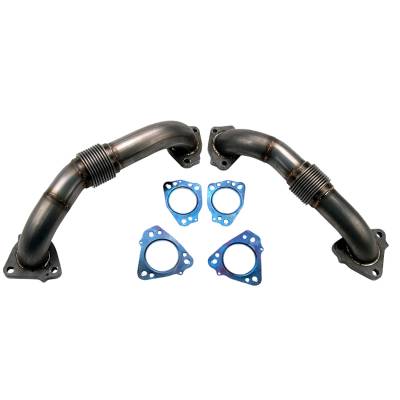 Wehrli Custom Fabrication - Wehrli WCF100624 Up Pipe Kit w/Gaskets 2" for 2017-2025 Duramax L5P Stainless