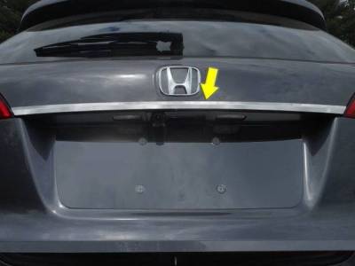 Quality Automotive Accessories - QAA LB16260 1Pc Stainless Steel Rear License Trim for 2016-2022 Honda Pilot