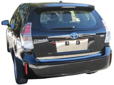 Quality Automotive Accessories - QAA LP12700 1Pc Stainless License Plate Bezel for 2012-2017 Toyota Prius V