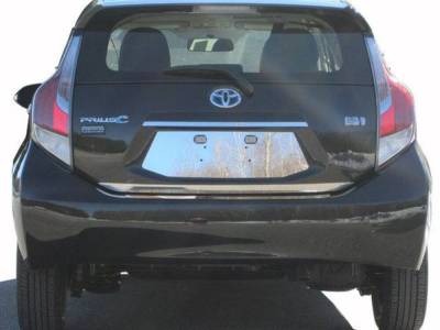 Quality Automotive Accessories - QAA LP12705 1Pc Stainless License Plate Bezel for 2012-2019 Toyota Prius C