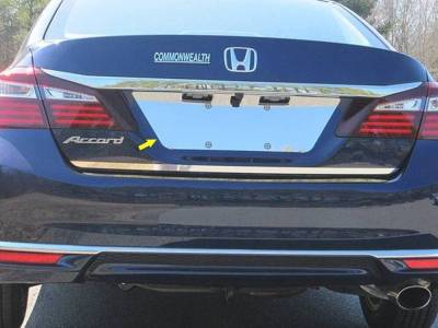 Quality Automotive Accessories - QAA LP16281 1Pc Stainless License Plate Bezel for 2016-2017 Honda Accord