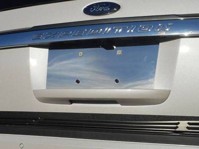 Quality Automotive Accessories - QAA LP55383 1Pc Stainless License Plate Bezel for 2015-2017 Ford Expedition