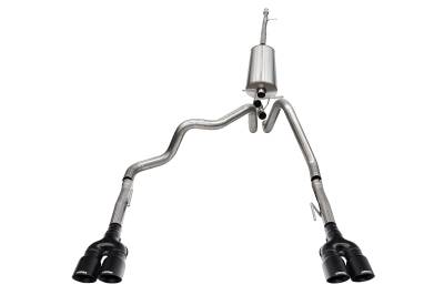 Corsa Performance - Corsa 21202BPC-1 3-2.5" Rear Exhaust for 19-25 Silverado/Sierra 1500 157" Base