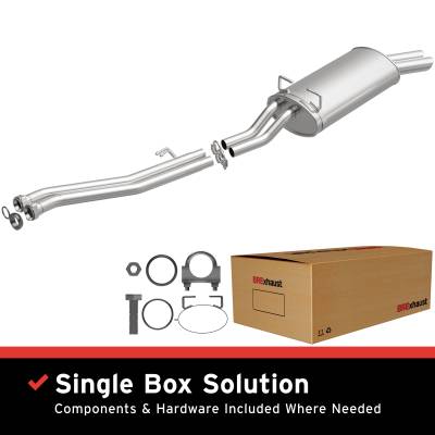 BRExhaust - BRExhaust 106-0316 Direct-Fit Exhaust System Replacement Kit
