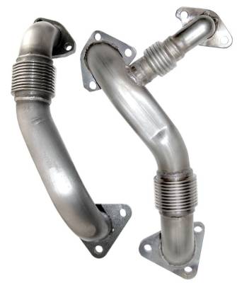 Pacific Performance Engineering - PPE 116120405 OEM Length High Flow Up-Pipes for 04.5-05 GM 6.6L Duramax LLY