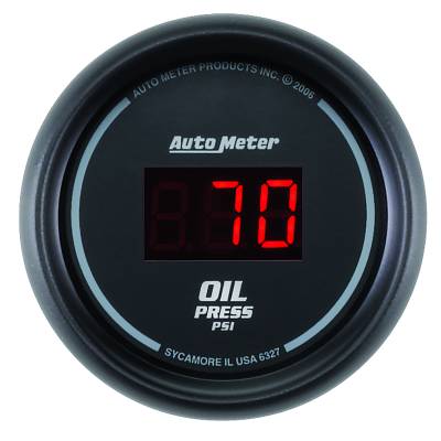 AutoMeter - AutoMeter 6327 Sport-Comp Oil Pressure Gauge 5-100PSI 2-1/16"