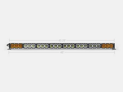 Cali Raised LED - Cali Raised LED CR2319 43" Amber/White Dual Function LED Bar Single Row