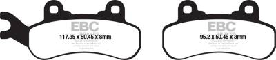 EBC Motorcycle Brakes - EBC Motorcycle Brakes FA683SV Severe Duty Sintered Pads