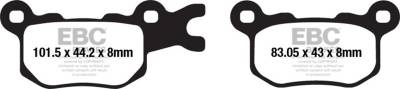 EBC Motorcycle Brakes - EBC Motorcycle Brakes FA684R R Series Heavy Duty Sintered Pads