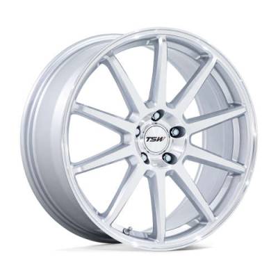 TSW - TSW Wheels TW004 CANARD 19x8.5 5x4.5 35mm Gloss Silver/Machined TW004SD19851235