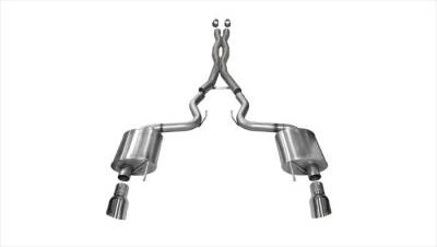 Corsa Performance - Corsa Performance 14332 Sport Cat-Back Exhaust System for 15-17 Mustang