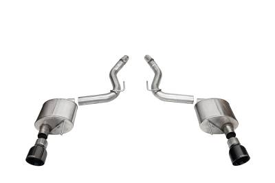 Corsa Performance - Corsa Performance 21252BLK Sport Axle-Back Exhaust System for 24-25 Ford Mustang
