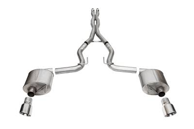 Corsa Performance - Corsa Performance 21254 Sport Cat-Back Exhaust System for 24-25 Ford Mustang