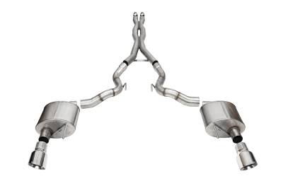 Corsa Performance - Corsa Performance 21270 Xtreme Cat-Back Exhaust System for 24-25 Ford Mustang