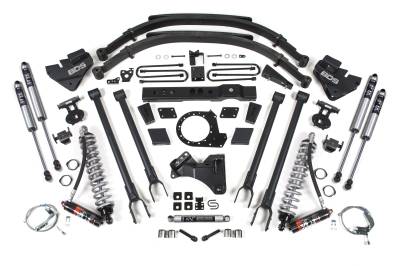 BDS Suspension - BDS Suspension BDS1541FPE 8" 4-Link FOX FPE Shock Conversion for 17-19 F250/F350