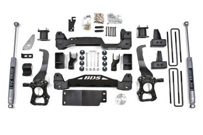 BDS Suspension - BDS Suspension BDS1533H 4" Lift w/2" R NX2 Lift Kit for 15-20 Ford F150 4WD