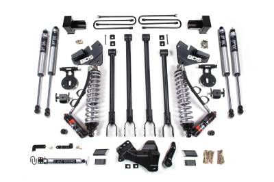 BDS Suspension - BDS Suspension BDS1538FPE FOX 4" 4-Link Lift 2" Rear Block 17-19 F250/F350 4WD