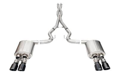 Corsa Performance - Corsa Performance 21259BLK Xtreme Cat-Back Exhaust System for 24-25 Ford Mustang