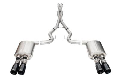 Corsa Performance - Corsa Performance 21260BLK Xtreme Cat-Back Exhaust System for 24-25 Ford Mustang