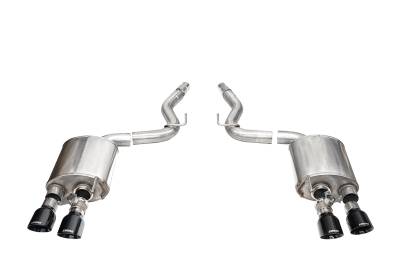 Corsa Performance - Corsa Performance 21267BLK Sport Valved Axle-Back Exhaust System 24-25 Mustang