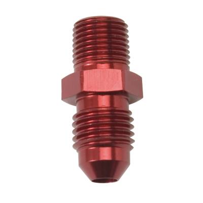 Russell - Russell 660424 4AN Flare To 1/8" NPT Straight Adapter Fitting w/Red Finish