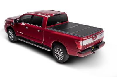 RealTruck Undercover - Undercover FX51005 FLEX Folding Tonneau Cover Black for 04-15 Titan 5.5'