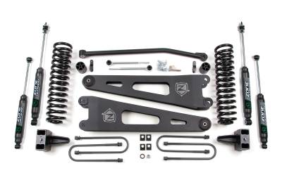 Zone Offroad - Zone Offroad ZONF21F 4" Radius Arm Lift Kit FOX Adventure Shocks