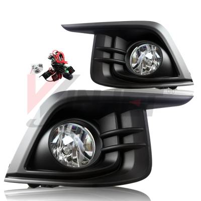 Winjet - Winjet CFWJ-0520-C Clear Fog Lights w/Wiring Kit for 17 Chevy Sonic