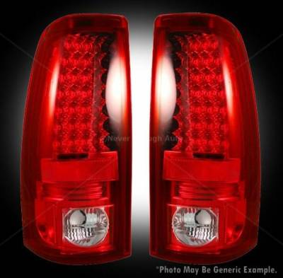 Recon - Recon 264173RD Chevy Silverado & GMC Sierra LED Taillights Red Lens