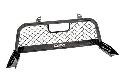 Dee Zee - Dee Zee DZ95072RB Aluminum Front Cab Rack w/Mesh Gloss Black for 17-25 Ford