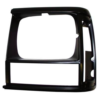 Crown Automotive Jeep Replacement - Crown Automotive 55034075 Black Headlamp Bezel for 91-96 Jeep Cherokee XJ LH
