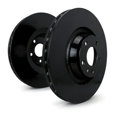 SP Performance - SP Performance P19-3024-B Plain Black Zinc Front Brake Rotors 91-96 Acura NSX