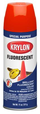 Krylon - Krylon 3102 Fluorescent Orange 11oz Spray Paint