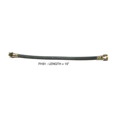 The Right Stuff Detailing - The Right Stuff FH31 Disc Brake Hydraulic Hose Front for 75-76 Chevy Camaro